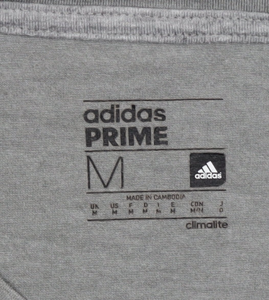 Adidas Men's Grey Climalite Sports T-Shirt, M