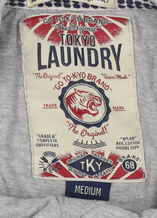 Tokyo Laundry Men's Grey Graphic Print T-Shirt M
