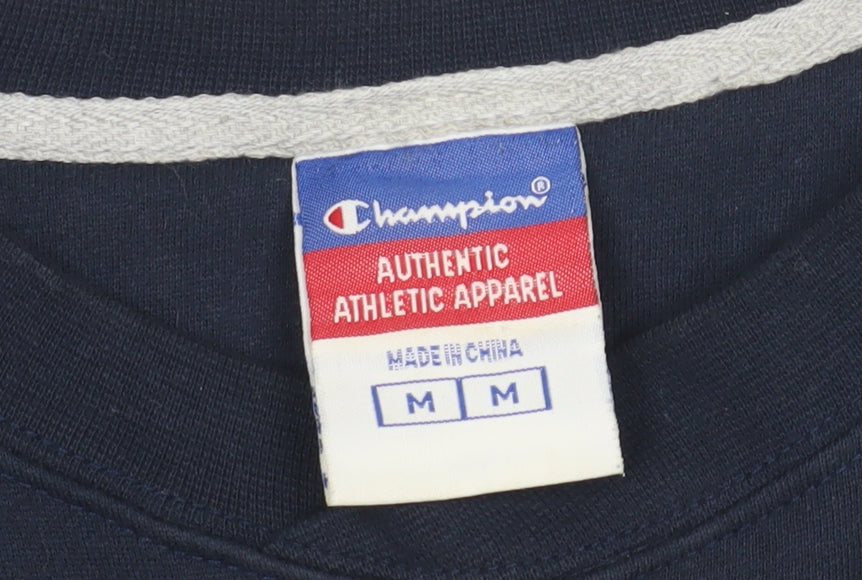 Champion Men's Blue Rams Sweatshirt M Pullover Crew Neck