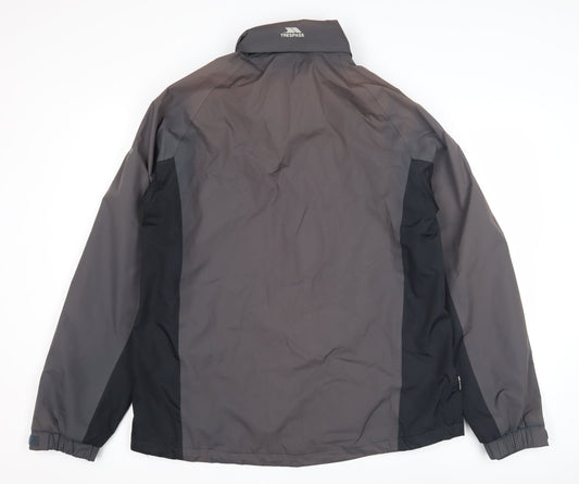 Trespass Men's Grey Windbreaker Jacket - L
