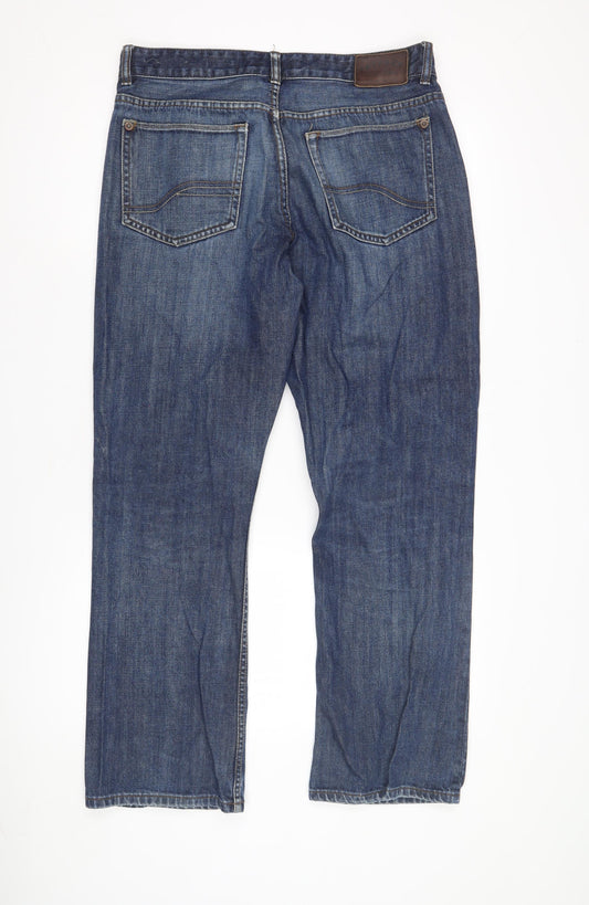 FatFace Men's Blue Bootcut Jeans Size 34