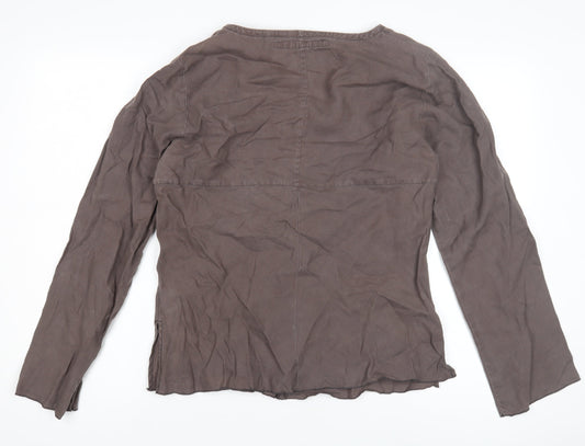 Fat Face Women's Brown Long Sleeve Top Size 14