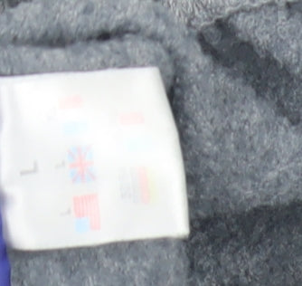 Reebok Men's Grey Sweatpants - Size L, Fleece, Relaxed Fit