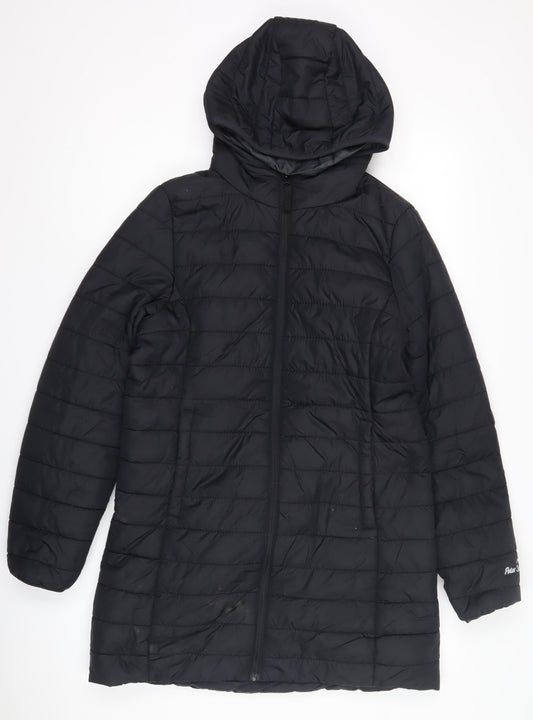 Peter Storm Women's Black Puffer Jacket Size 12 Hooded