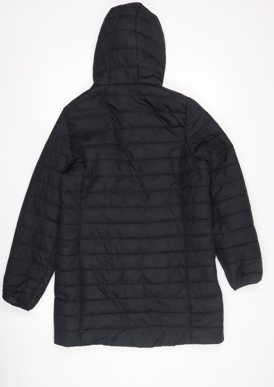 Peter Storm Women's Black Puffer Jacket Size 12 Hooded