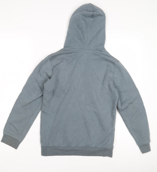Additional front view of Champion boys’ blue pullover hoodie l - sporty & stylish
