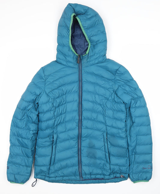 Peter Storm Women's Blue Puffer Jacket Size 10