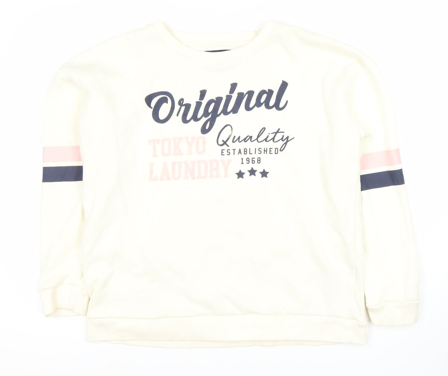 Tokyo Laundry Women's Ivory Pullover Sweatshirt Size 12