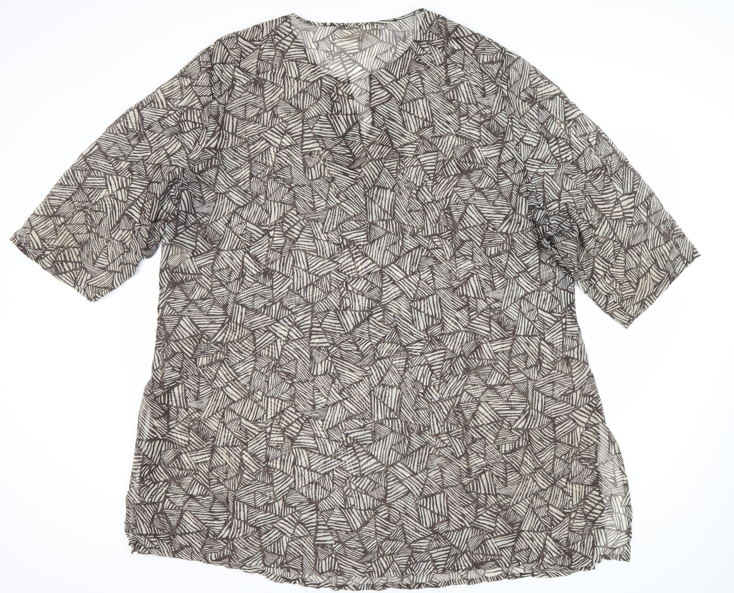 Ann Harvey Women's Plus-Size Brown Tunic Top