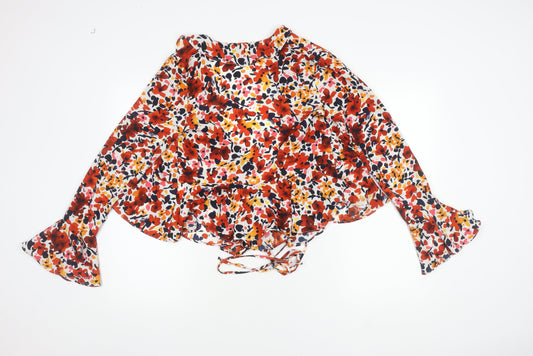 Never Fully Dressed Women's Floral Wrap Blouse