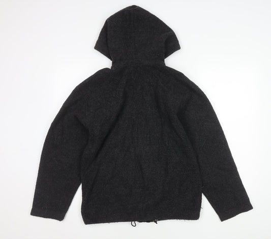 Marks and Spencer Men's Grey Hooded Jacket Size S