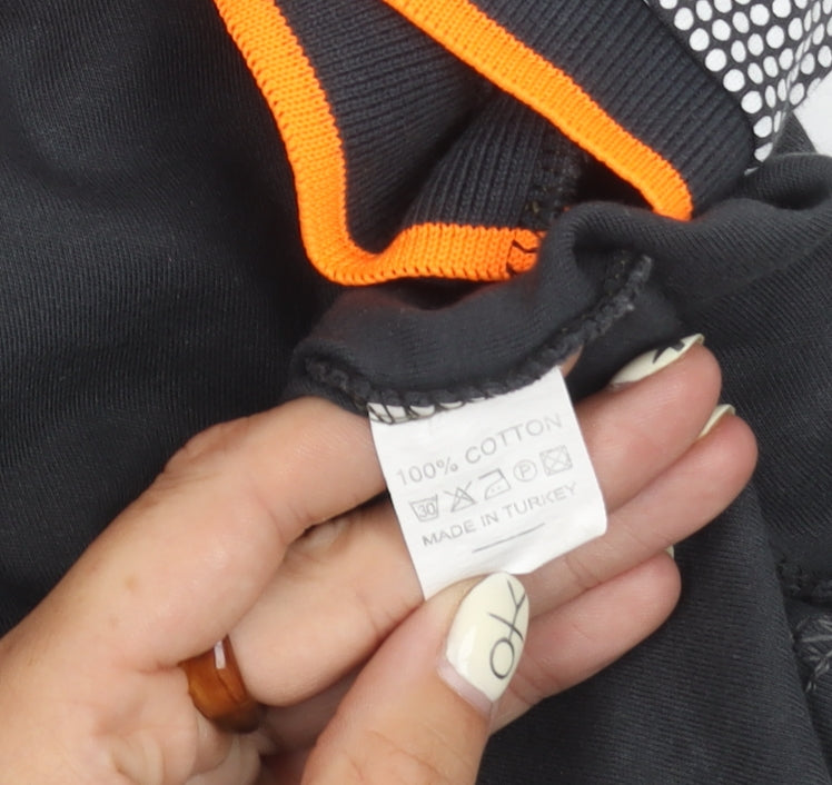 Hugo Boss Men's Black Polo Shirt 2XL Graphic Print