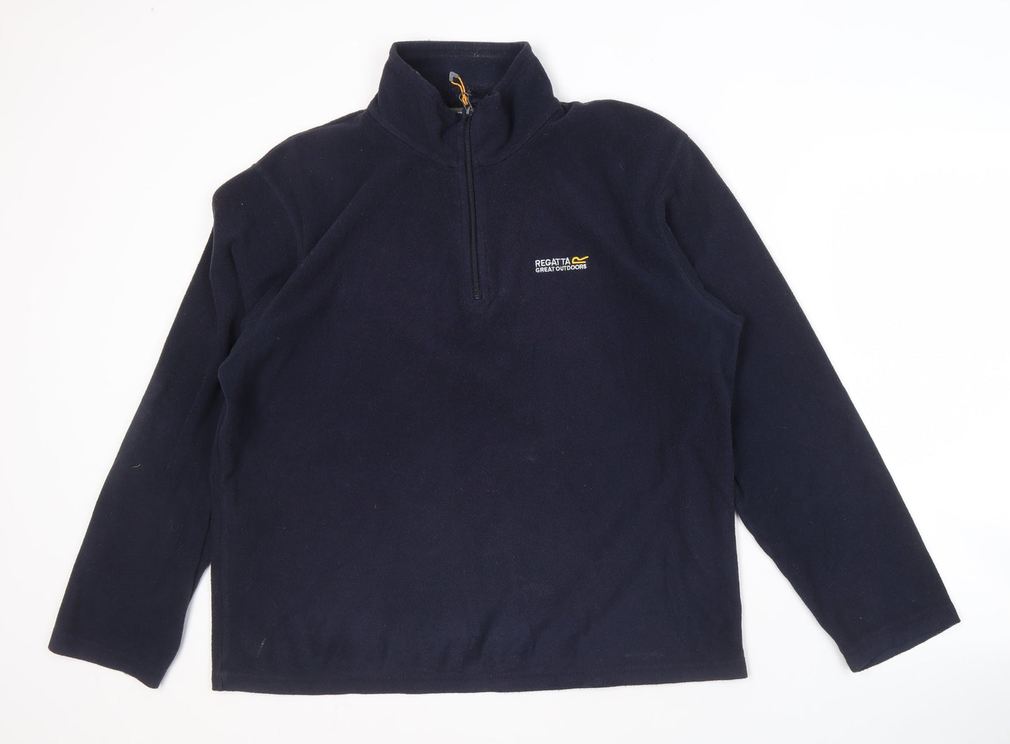 Regatta Men's Black Sweatshirt L 1/4 Zip Fleece