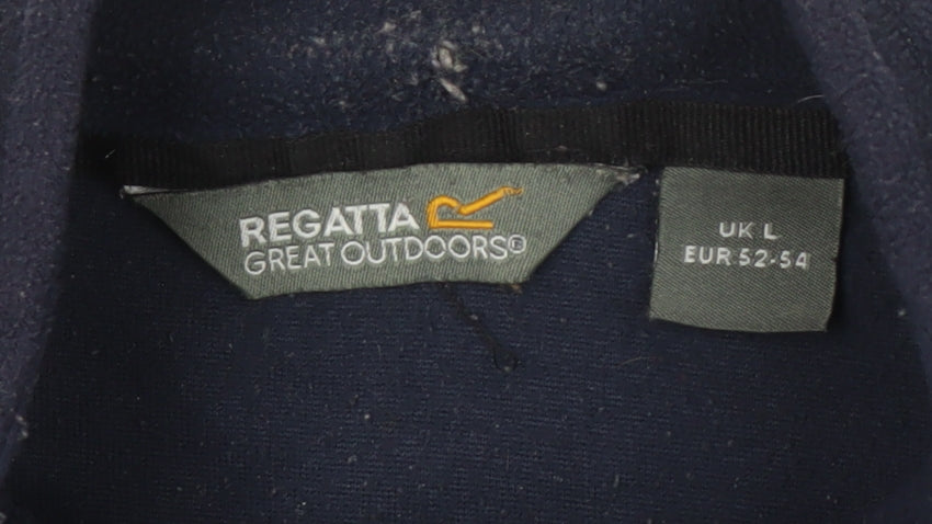 Regatta Men's Black Sweatshirt L 1/4 Zip Fleece