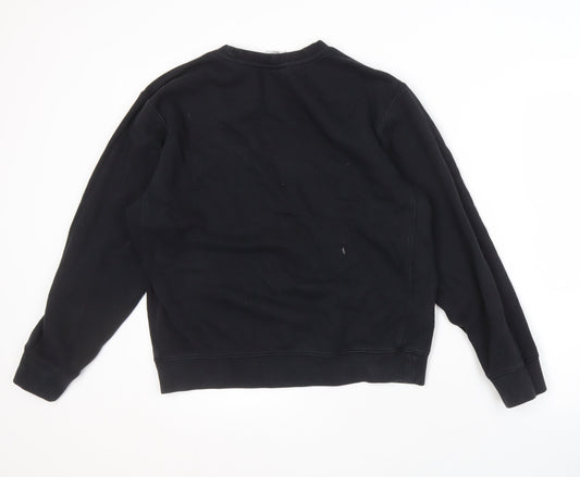 Nike Men's Black Logo Sweatshirt, Size S