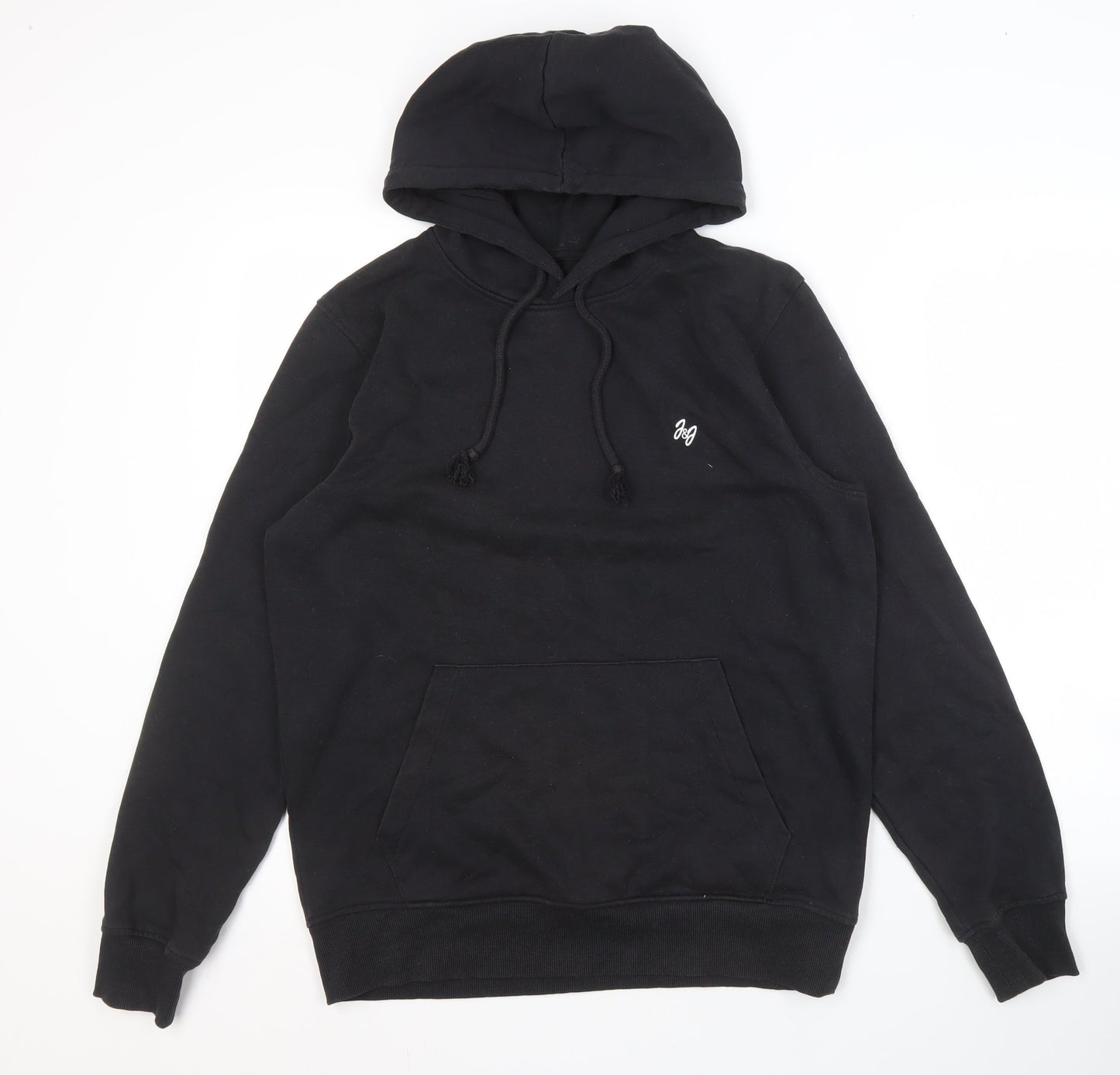 Jack & Jones Men's Black Hoodie Medium Pullover Casual