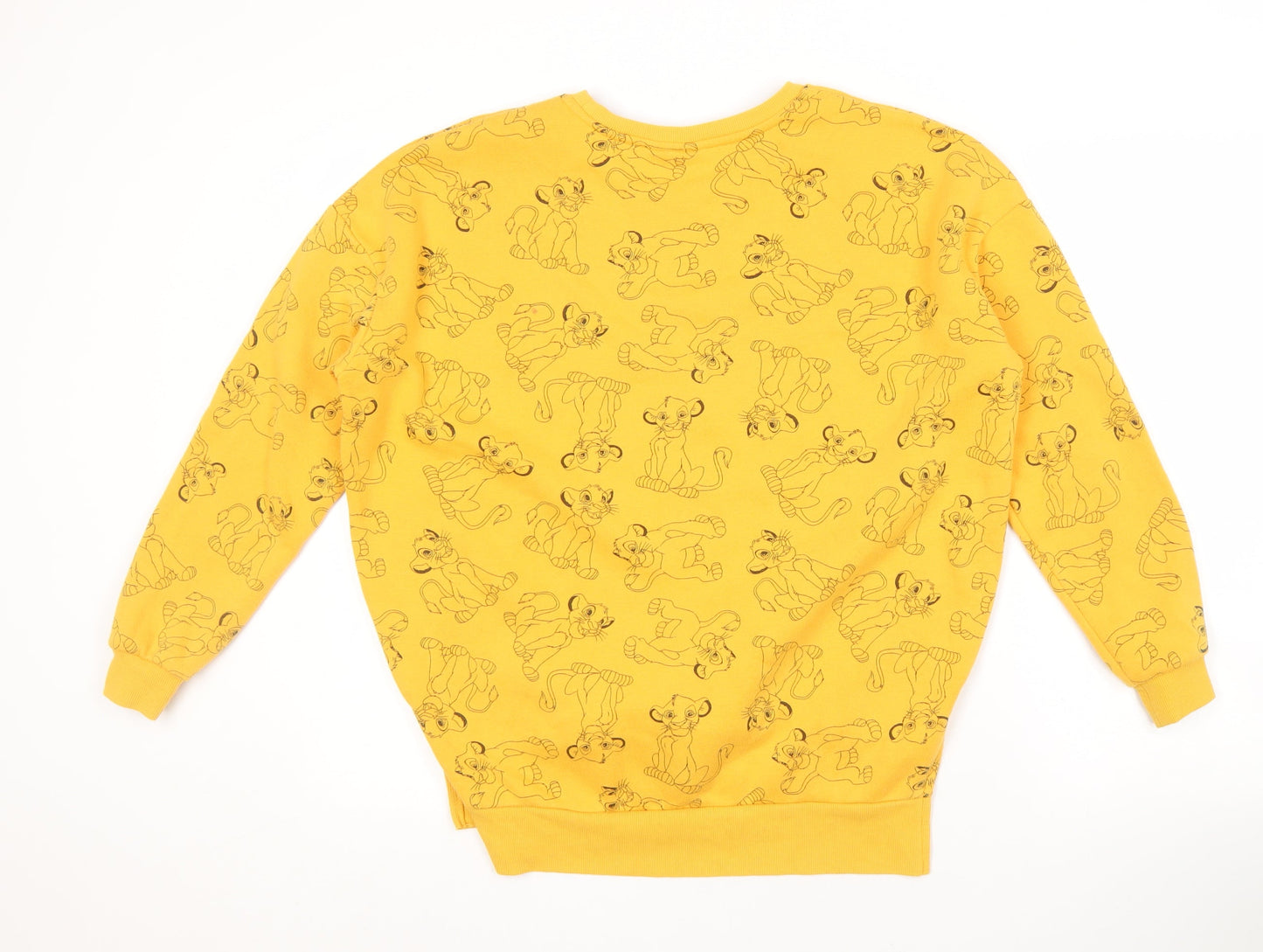 Disney Women's Yellow Lion King XS Pullover Sweatshirt