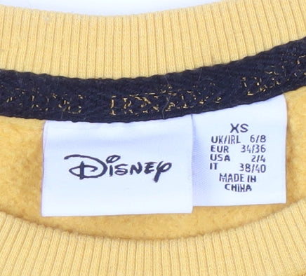 Disney Women's Yellow Lion King XS Pullover Sweatshirt