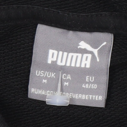 Puma Men's Black Hoodie Medium Pullover with Logo