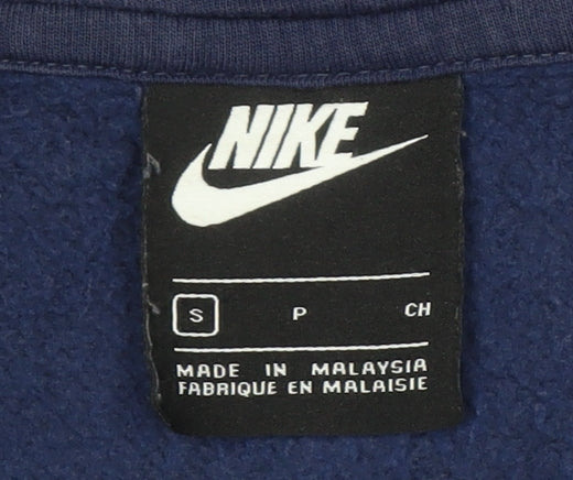 Nike Men's Blue Full Zip Hoodie Size S