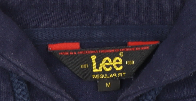 Lee Men's Blue Full Zip Hoodie M