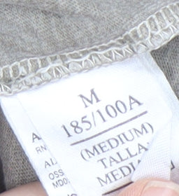 AllSaints Men's Beige M Cotton Regular Fit T-Shirt