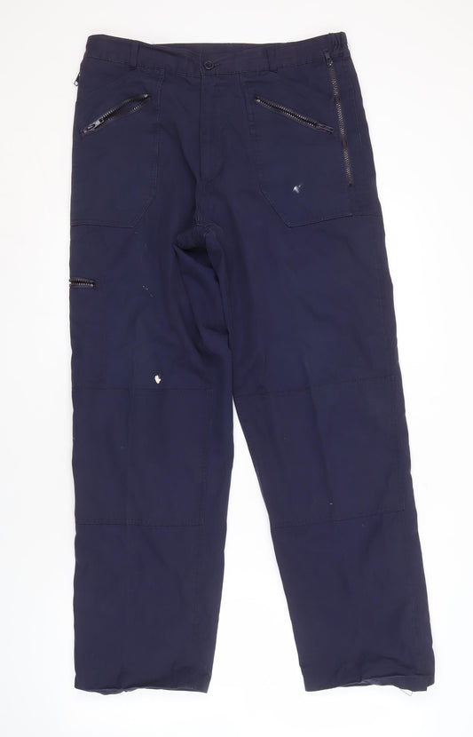 Regatta Mens Blue Cargo Trousers Size 32