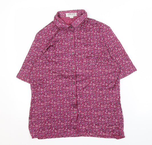 Jaeger Women's Multicoloured Button-Up Shirt Size 10