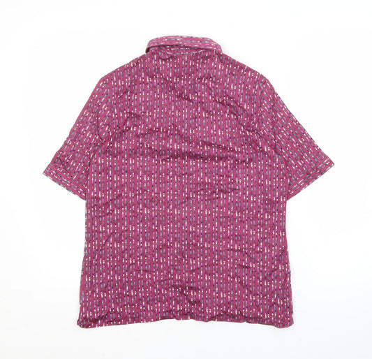 Jaeger Women's Multicoloured Button-Up Shirt Size 10