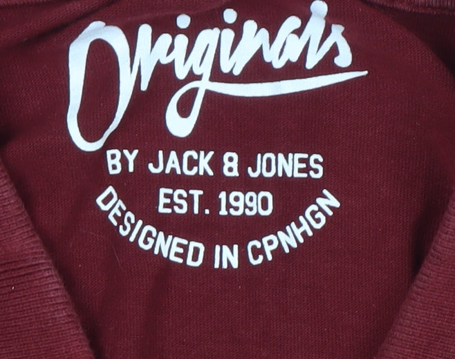 Jack & Jones Men's Red 2XL Polo Shirt