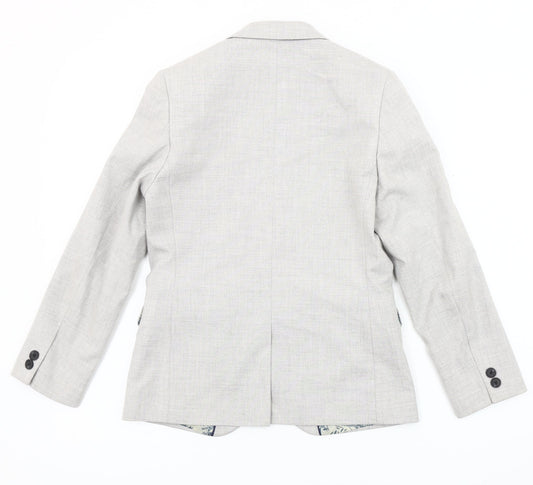 Next Boys Grey Single-Breasted Blazer 11 Years