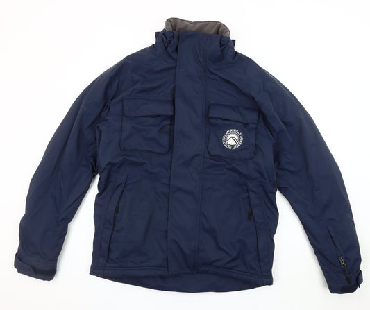 Jack Wills Men's Blue Medium Nylon Jacket