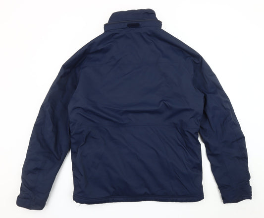 Jack Wills Men's Blue Medium Nylon Jacket