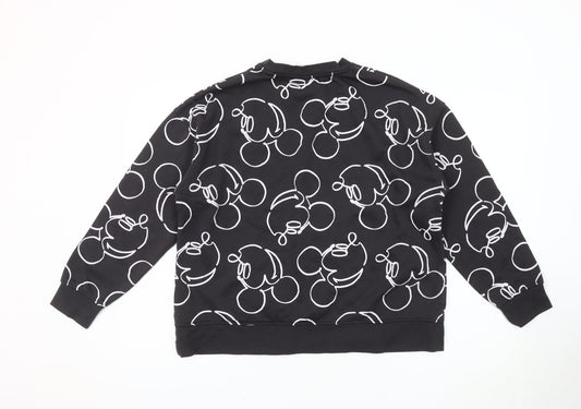 Disney Women's Black Pullover Sweatshirt Size 12