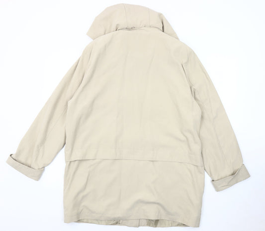 DANNA Women's Beige Mid-Length Jacket Size 16