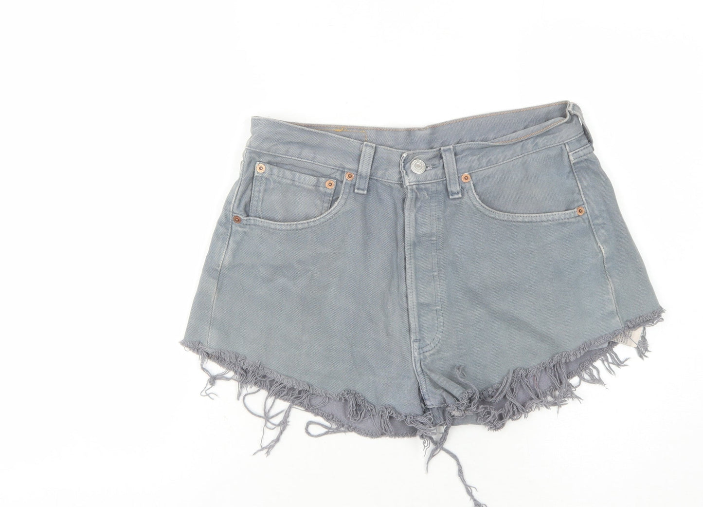 Levi's Women Grey Cut-Off Denim Shorts Size 12