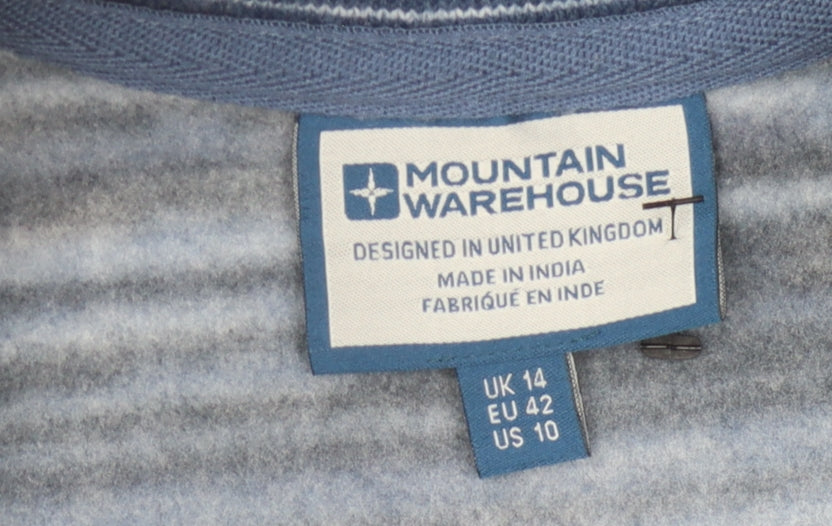 Mountain Warehouse Women’s Blue Striped Sweatshirt Size 14