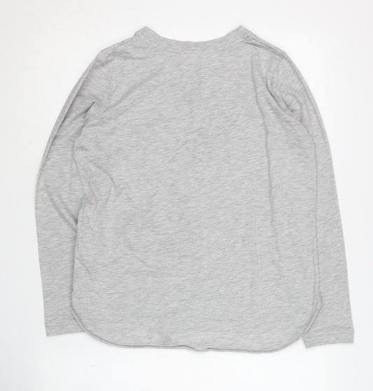 White Stuff Women's Grey Crew Neck Jumper Size 10