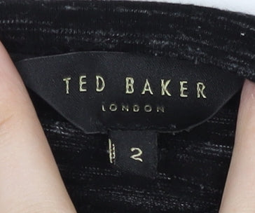 Ted Baker Women's Black Short Sleeve T-Shirt Size S