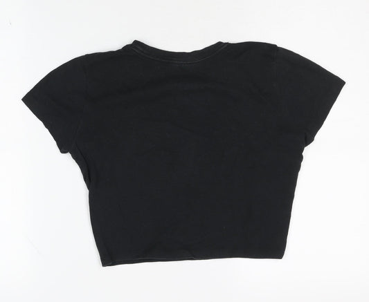 Hollister Women's Black Basic T-Shirt, Size S