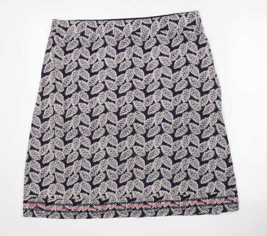 White Stuff Women's Multicoloured Floral Skirt Size 14