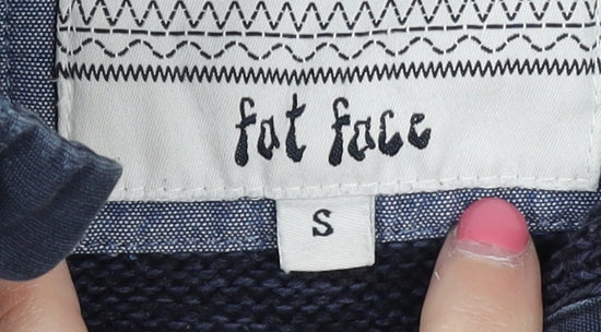 Fat Face Men's Blue Henley Jumper Size S