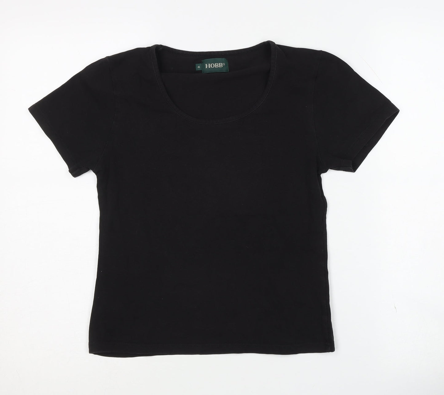 Hobbs Women's Black Basic T-Shirt Size 12
