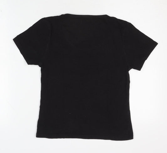 Hobbs Women's Black Basic T-Shirt Size 12