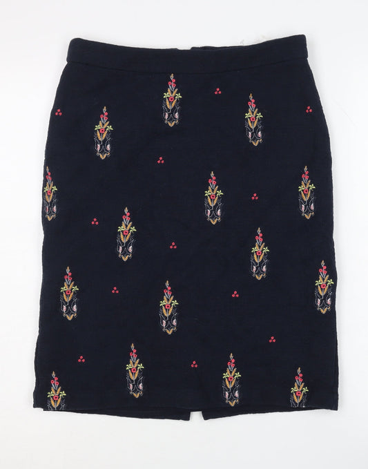 White Stuff Women's Multicoloured Size 8 Embroidered Skirt