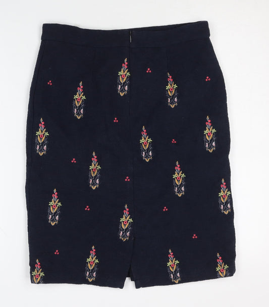 White Stuff Women's Multicoloured Size 8 Embroidered Skirt