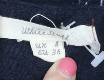 White Stuff Women's Multicoloured Size 8 Embroidered Skirt