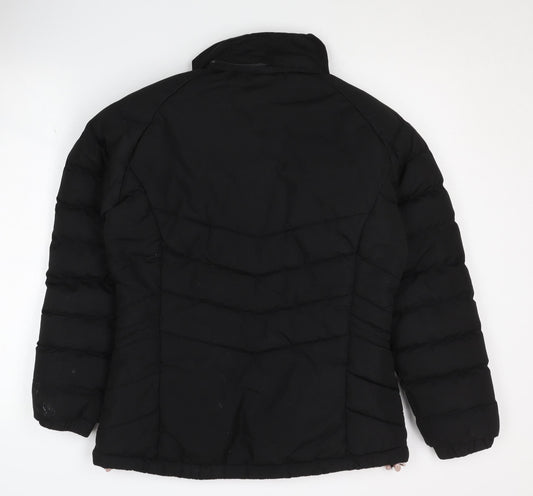 Trespass Women's Black Puffer Jacket Size 10 - Waterproof