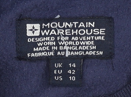 Mountain Warehouse Women's Blue Fleece Sweatshirt 14