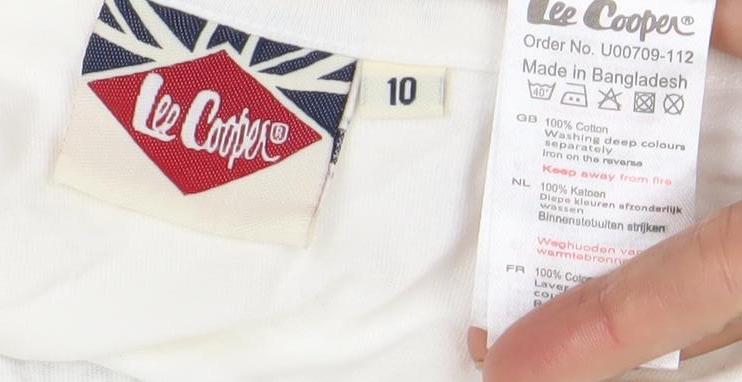 Lee Cooper Women’s White Cotton Fringe Tank